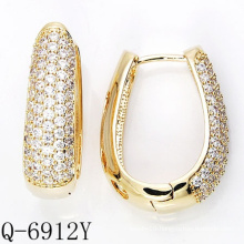 Factory Wholesale Brass Jewelry Earring with Zirconia